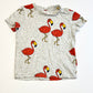 Grey flamingoes tee - Size 2