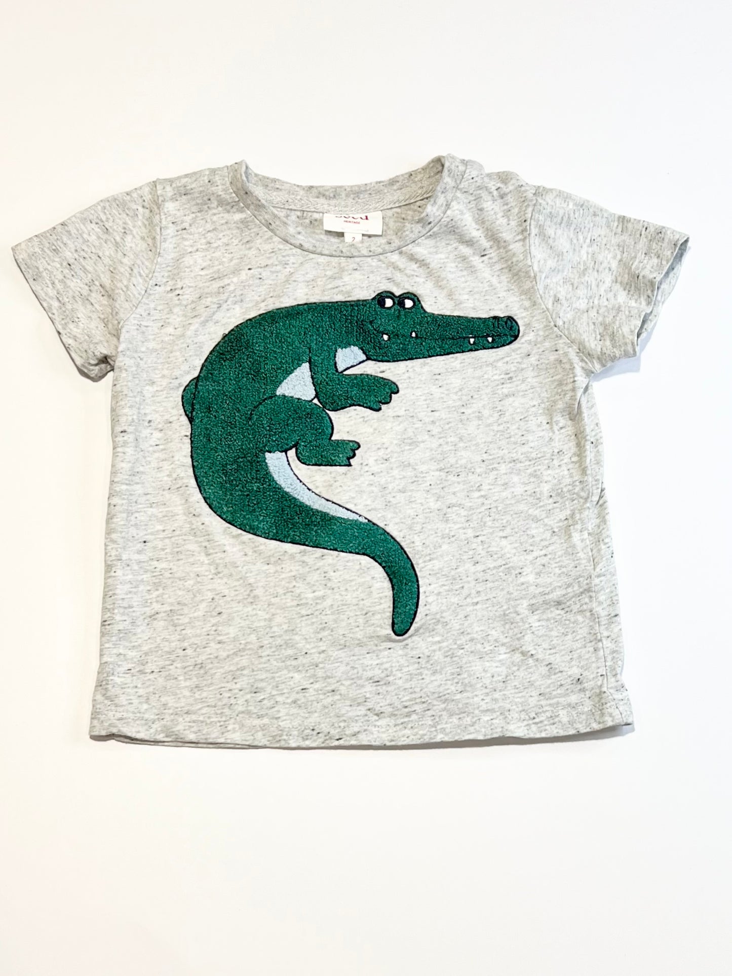 Grey croc tee - Size 2