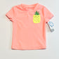 Fluro pineapple rashie brand new - Size 2