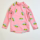Pink turtles rashie - Size 2