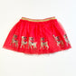 Sequined reindeer tulle skirt - Size 2