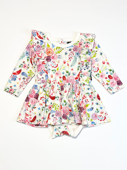 Floral bodysuit dress - Size 0