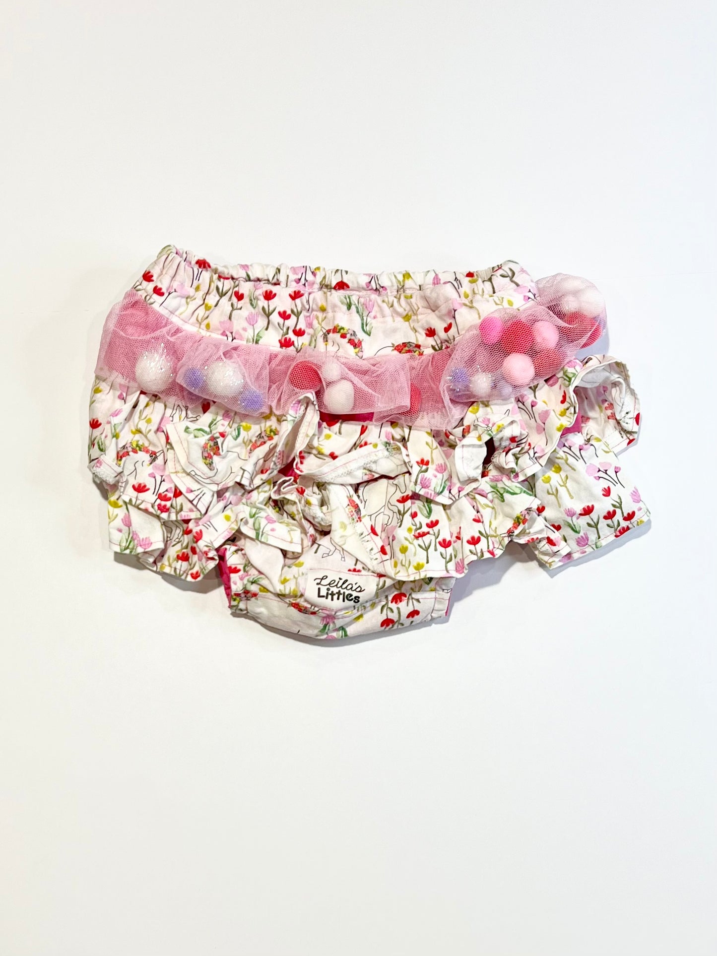 Floral unicorn bloomers - Size 2