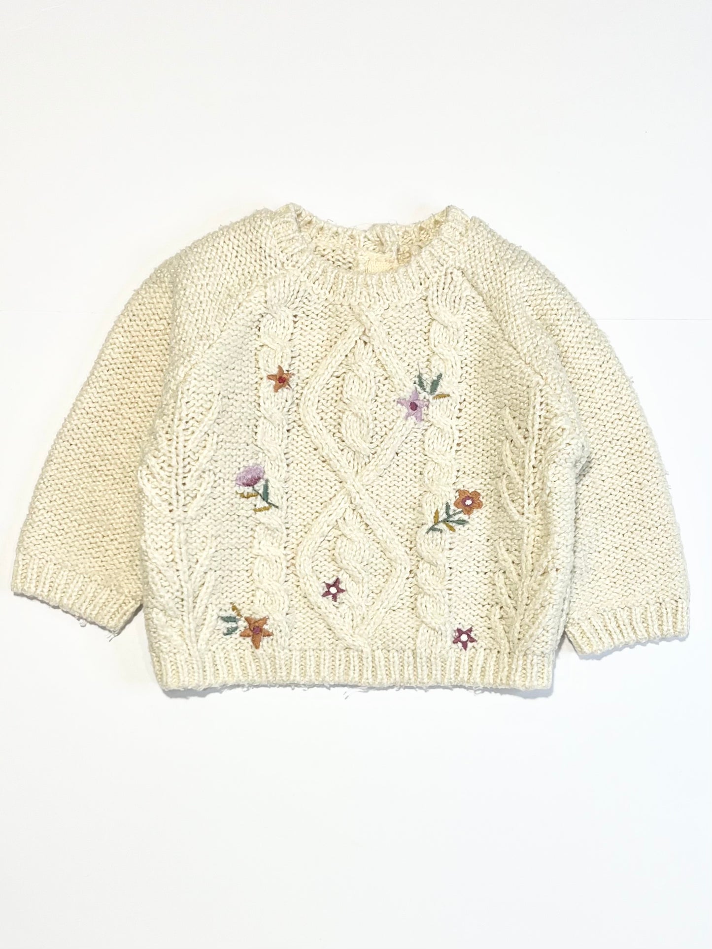 Embroidered knit jumper - Size 9-12 months