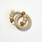 Halo silicone beaded teether