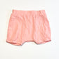 Pink muslin shorts - Size 2