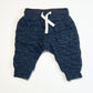 Quilted navy trackies - Size 00