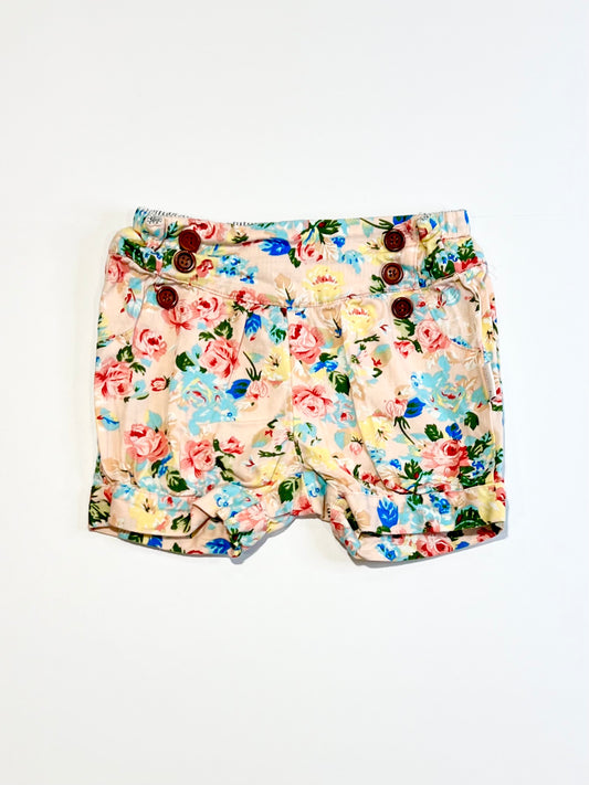 Floral cotton shorts - Size 2