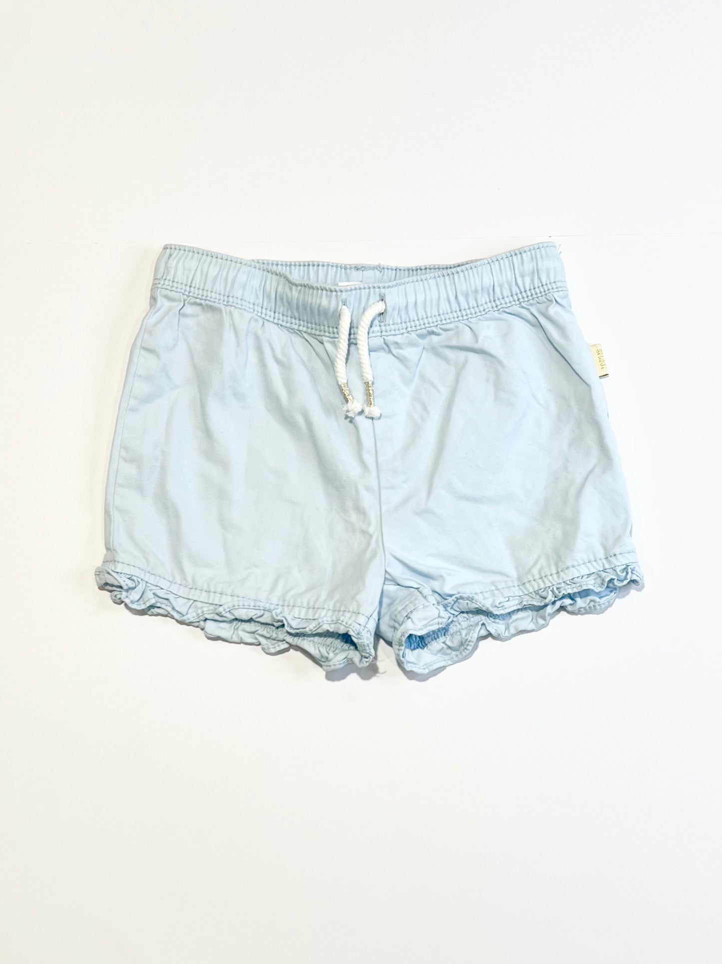 Blue ruffle shorts - Size 2