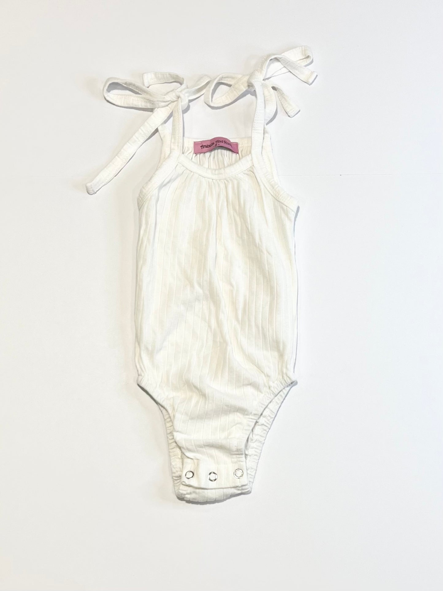 White ribbed bodysuit - Size 2