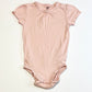 Pink ribbed bodysuit - Size 2