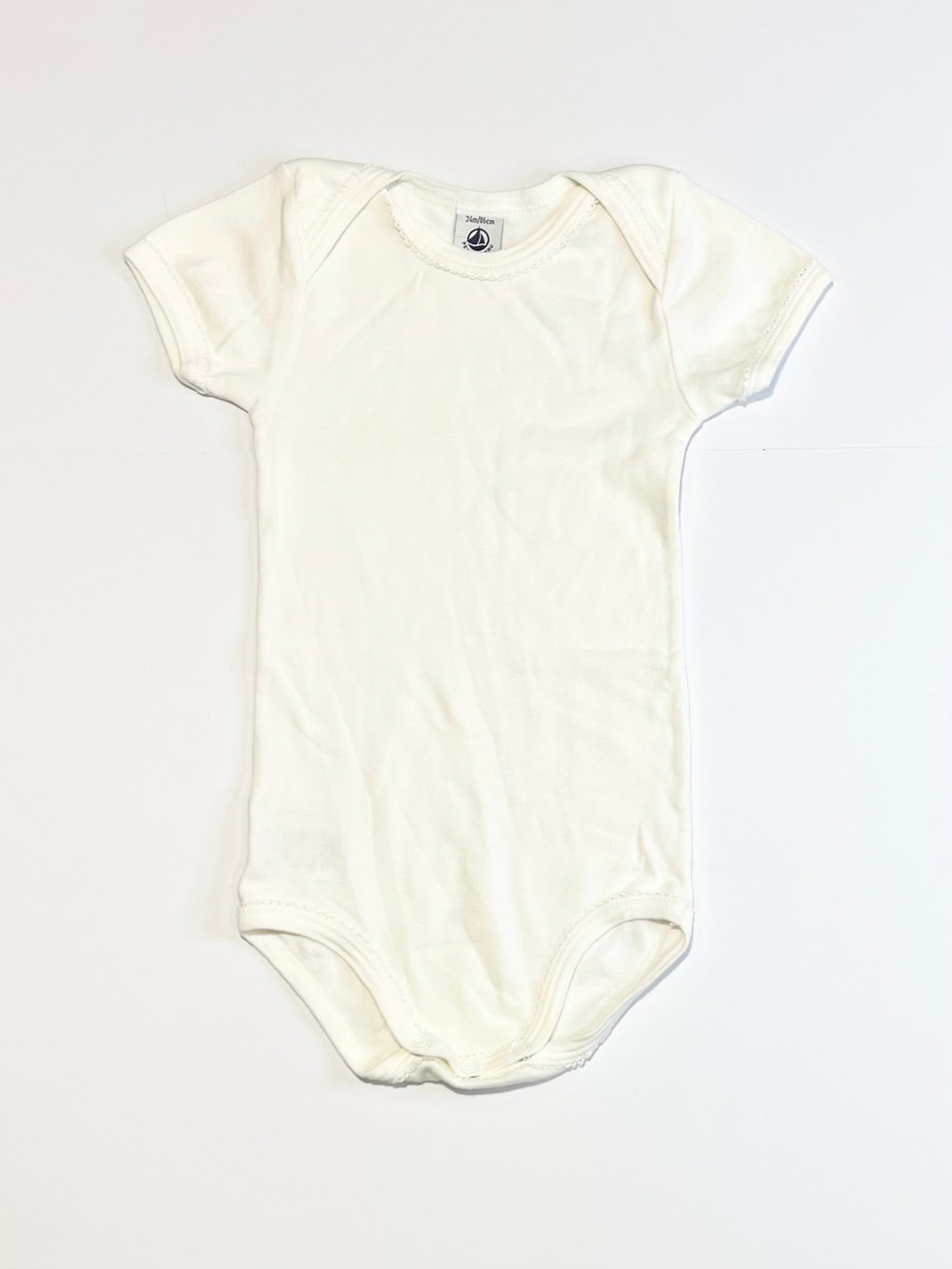 White ribbed bodysuit - Size 2