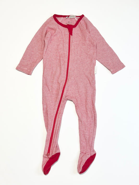 Striped zip onesie - Size 00