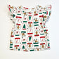Christmas flutter tee - Size 2