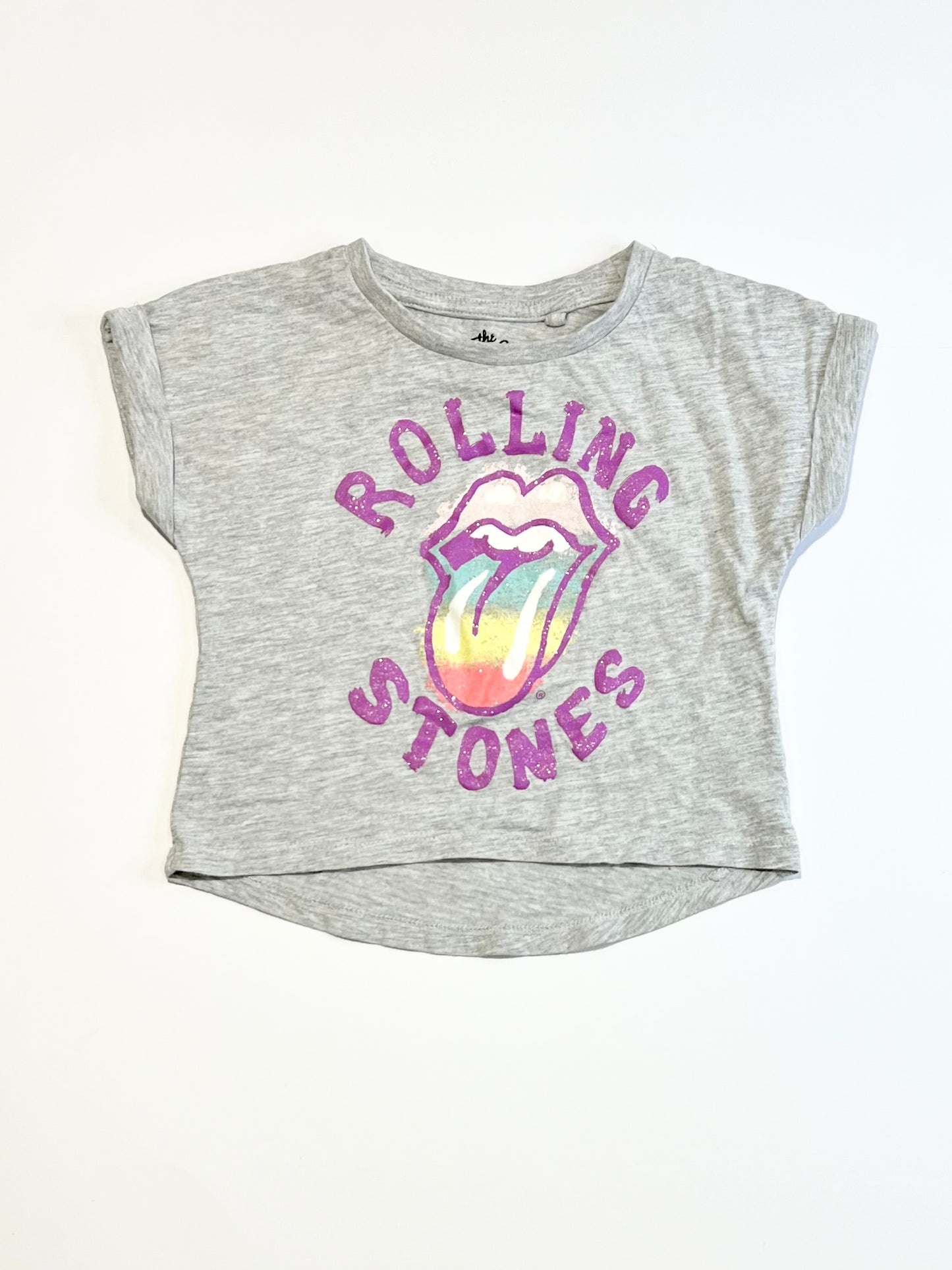 Grey glitter tee - Size 2