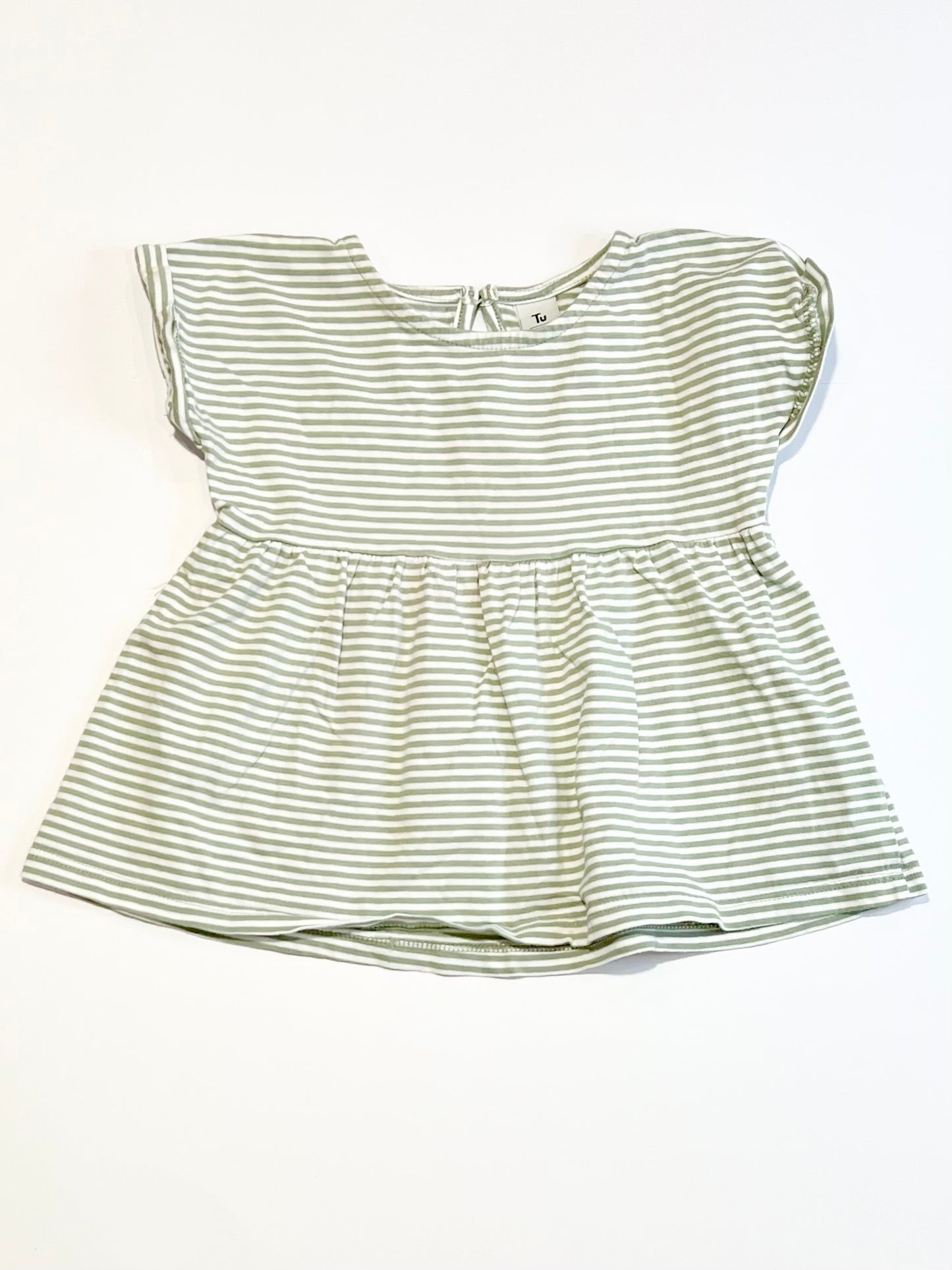 Striped peplum tee - Size 2-3