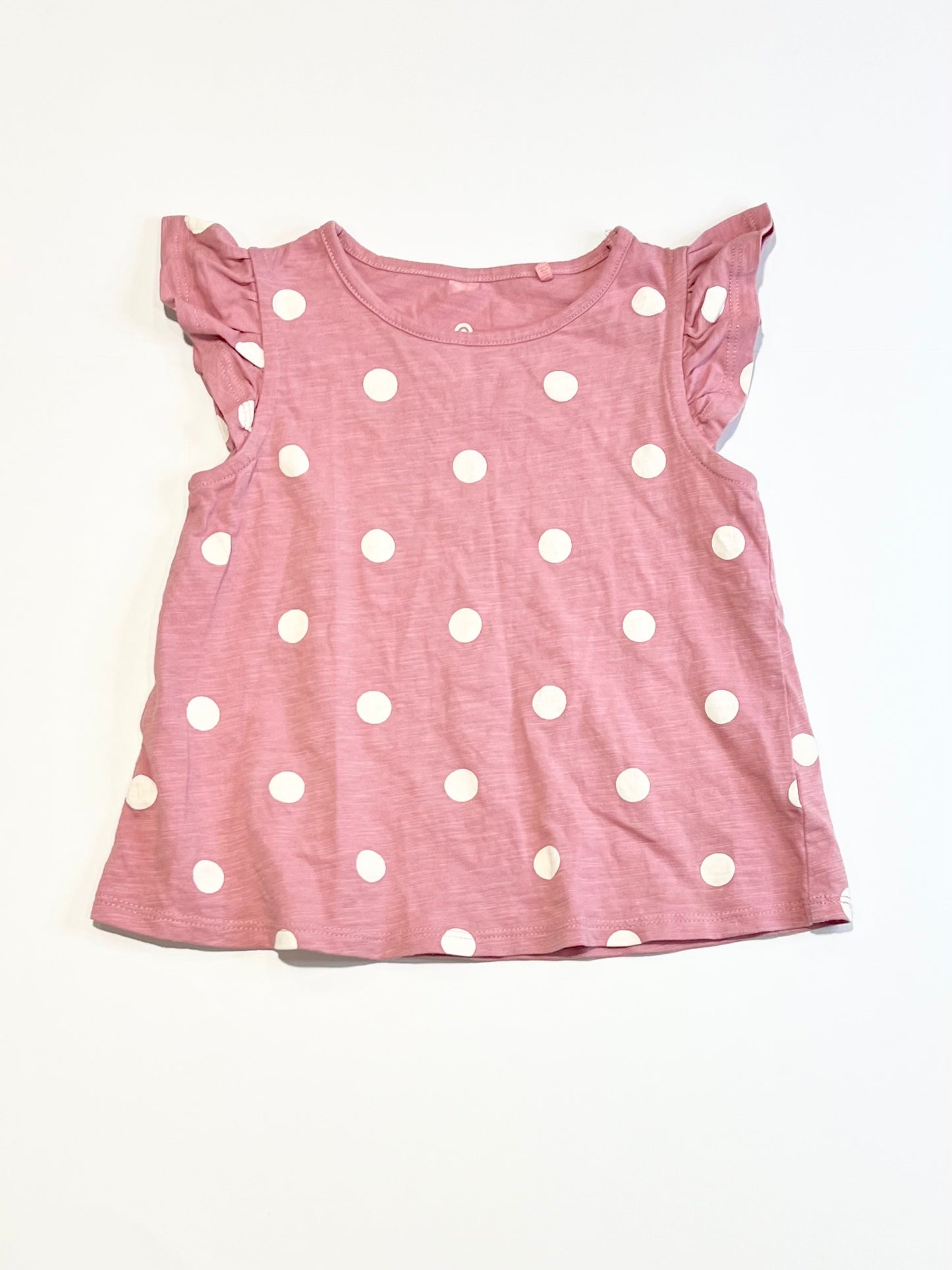 Spotty ruffle tee - Size 2