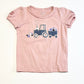 Pink tractor tee - Size 2-3