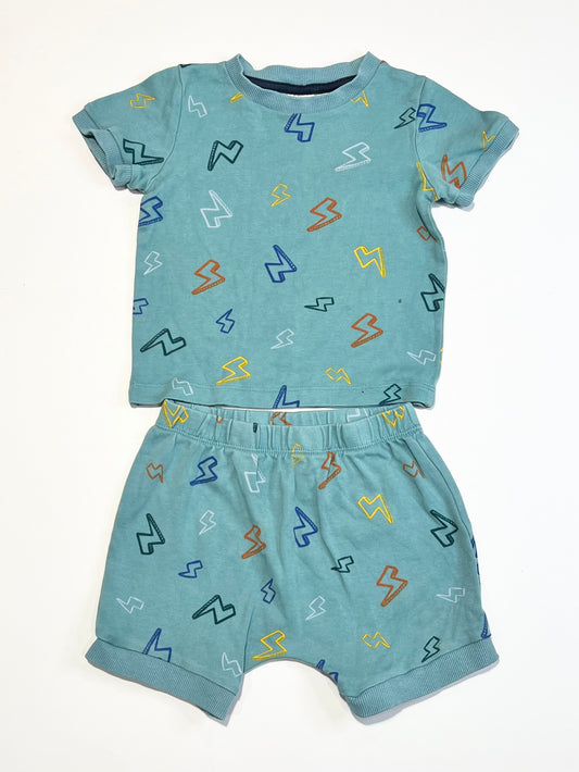 Lightning bolt pyjamas - Size 2