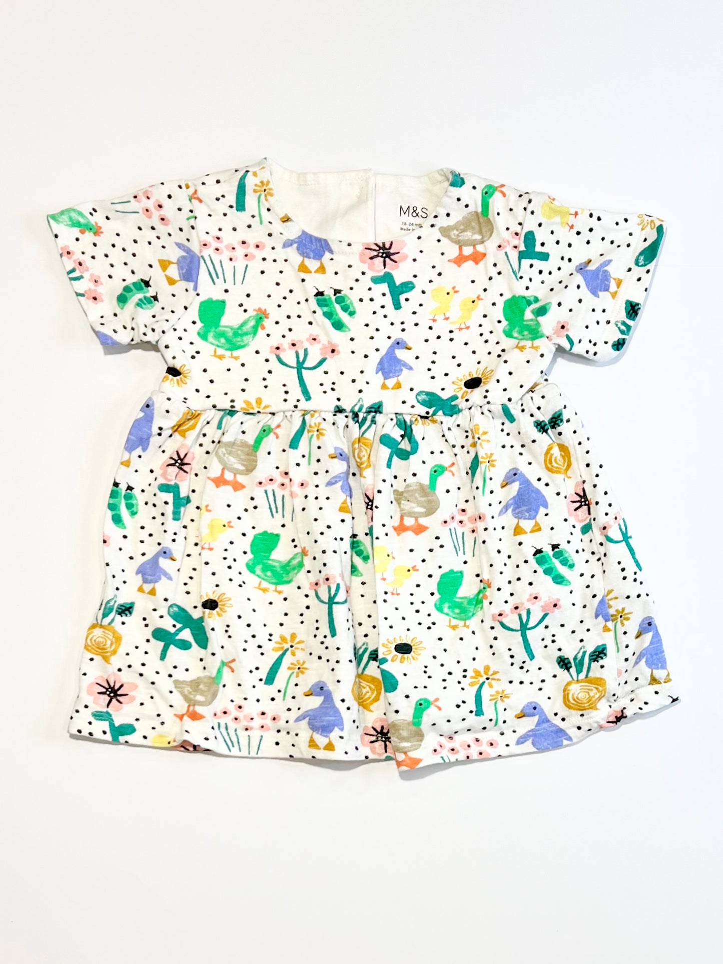 Ducks and chicks peplum tee - Size 2