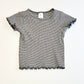 Ribbed navy tee - Size 2
