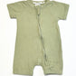 Green zip romper - Size 2