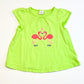 Green flamingoes tee - Size 2-3