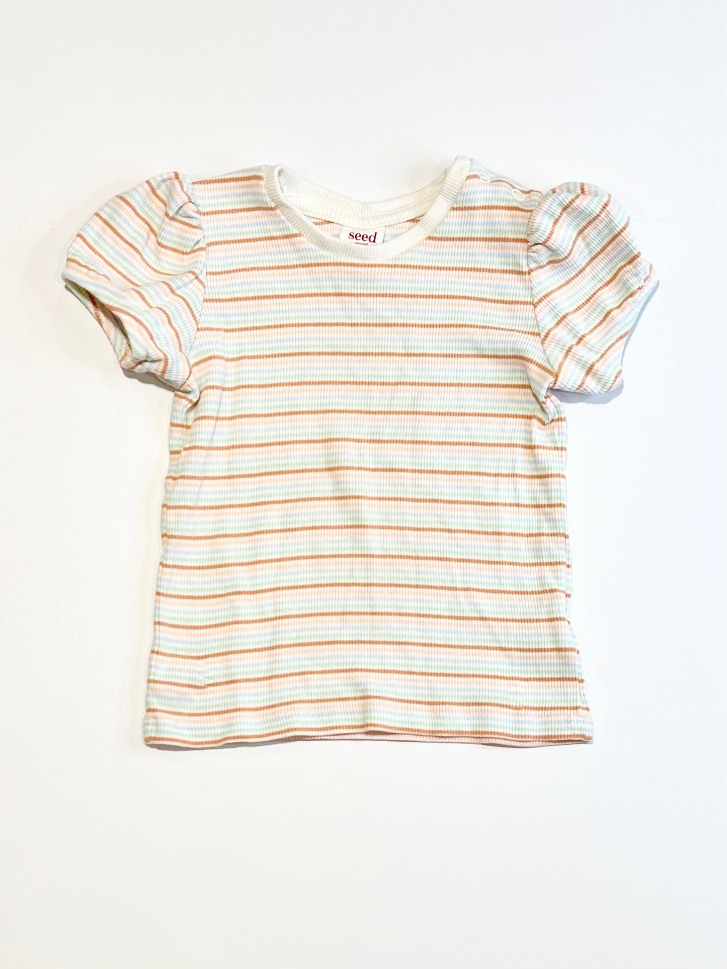 Striped ribbed tee - Size 2