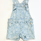 Floral denim overalls - Size 2