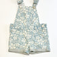 Floral denim overalls - Size 2