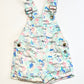 Green coral overalls - Size 2