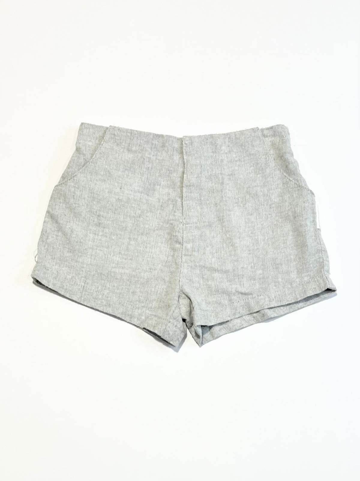 Grey woven shorts - Size 2