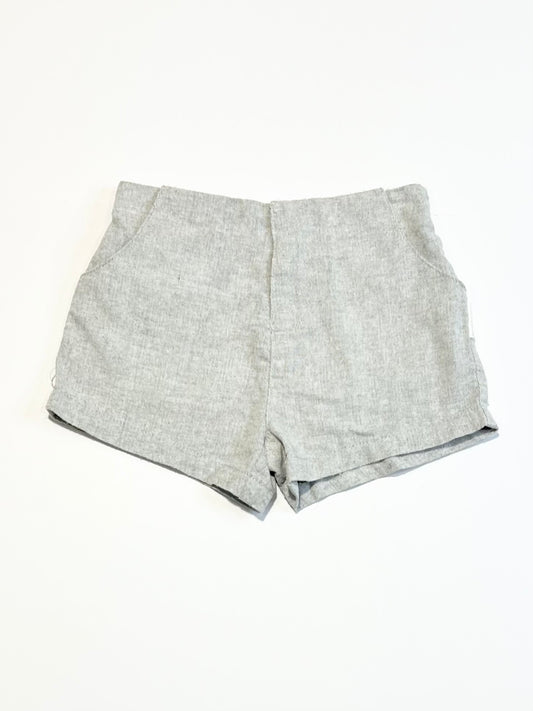 Grey woven shorts - Size 2