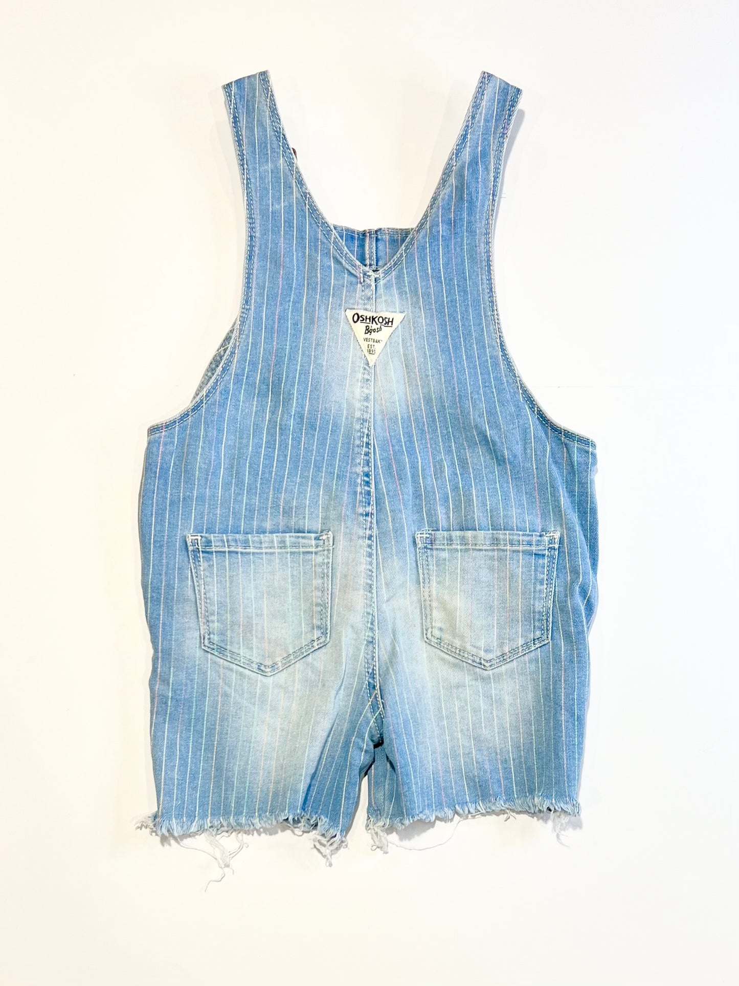 Striped denim overalls - Size 2