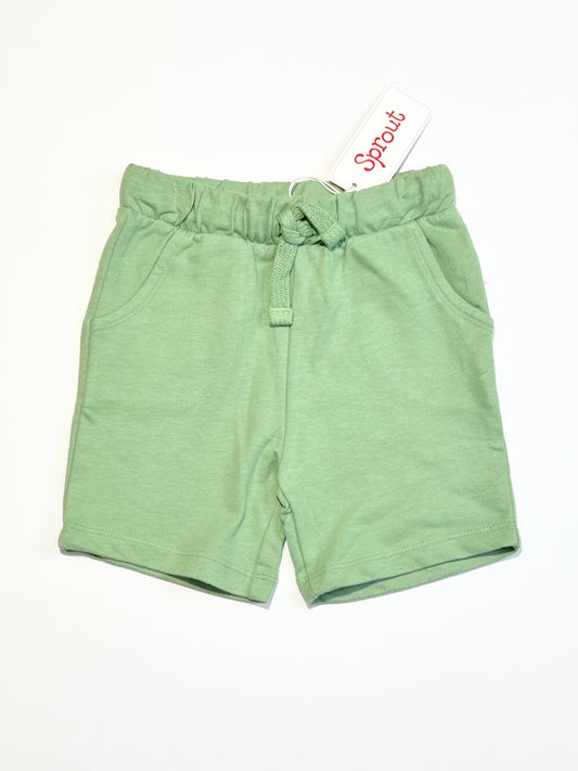 Green sweat shorts brand new - Size 2