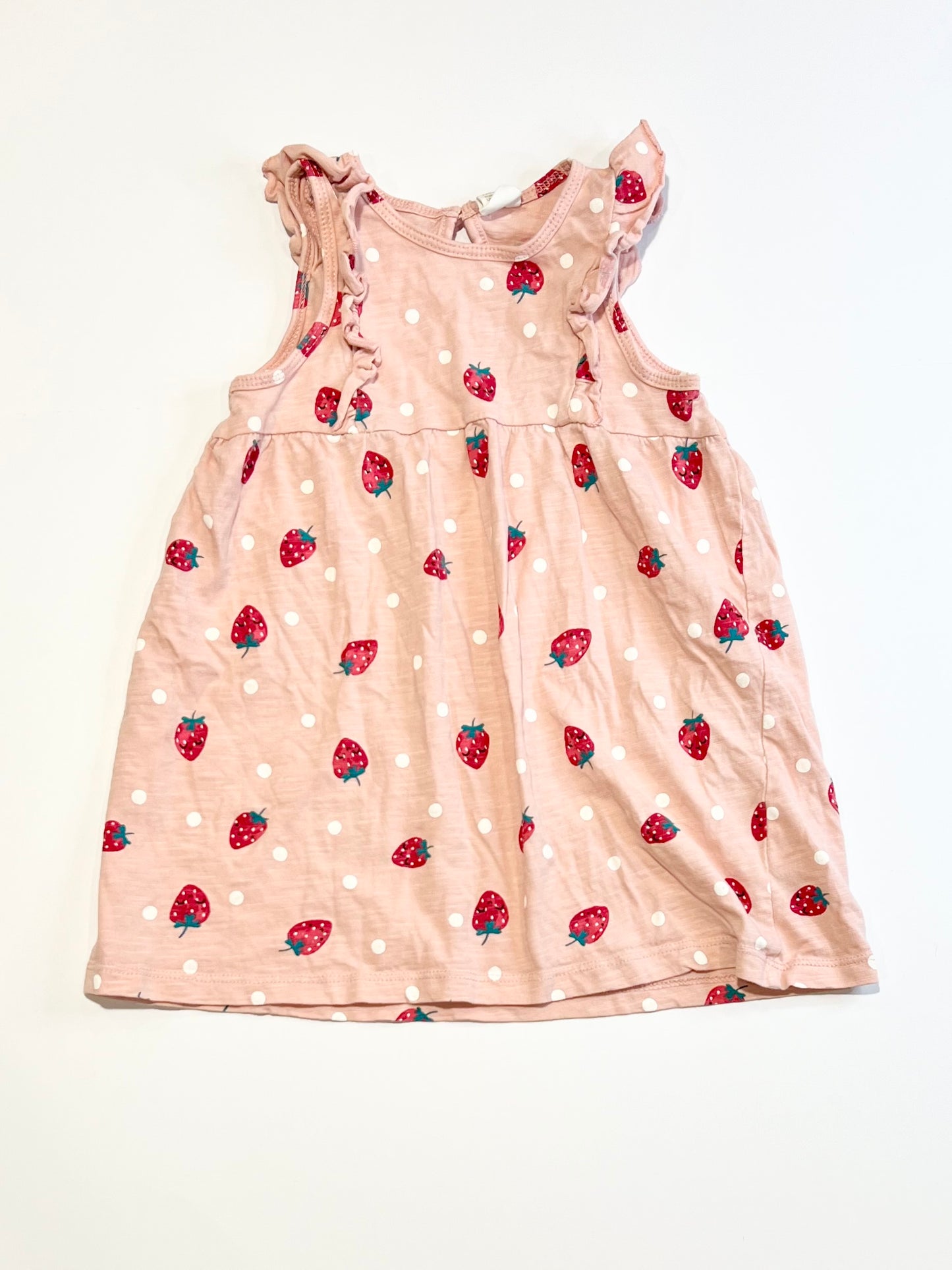 Jersey strawberry dress - Size 2