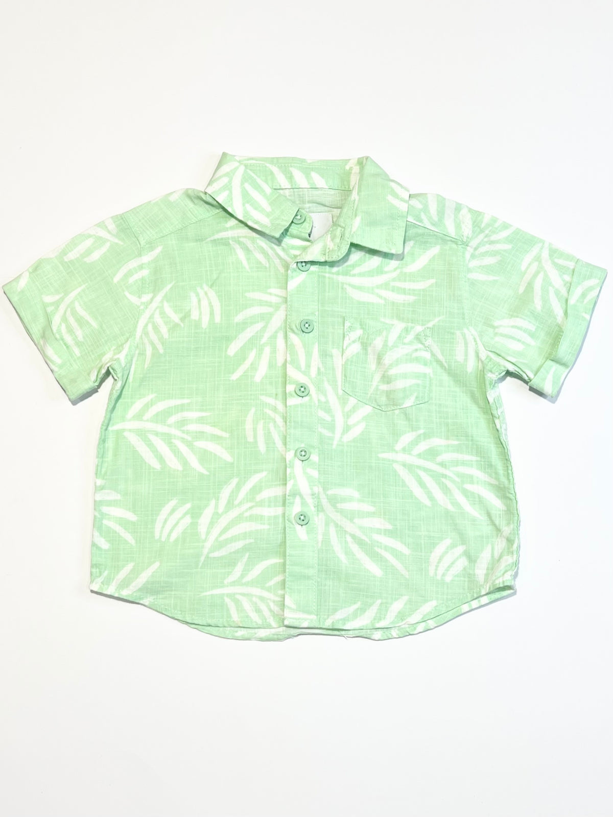 Woven leafy shirt - Size 2