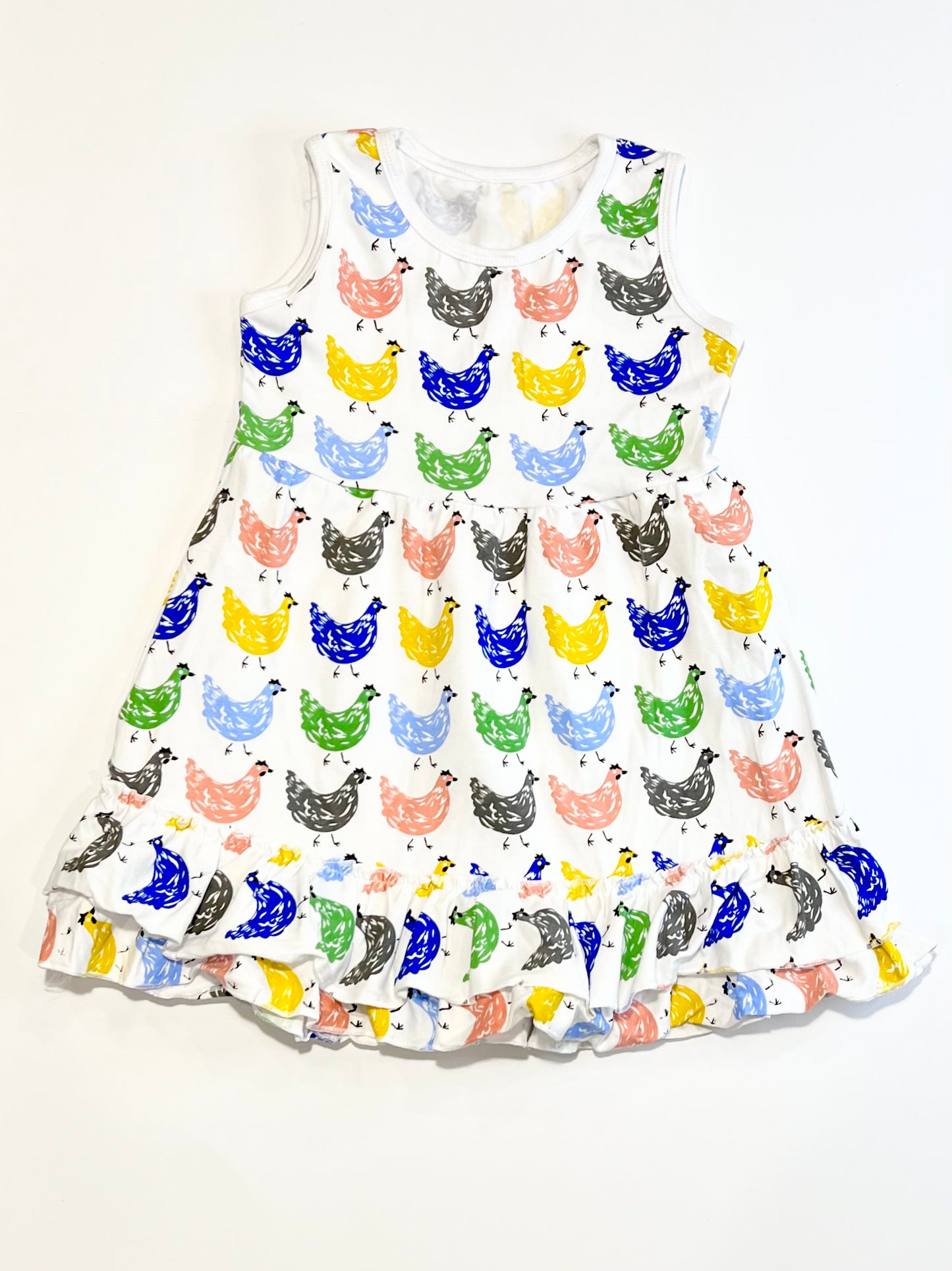 Jersey chickens dress - Size 2-3