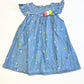 Embroidered chambray dress - Size 2