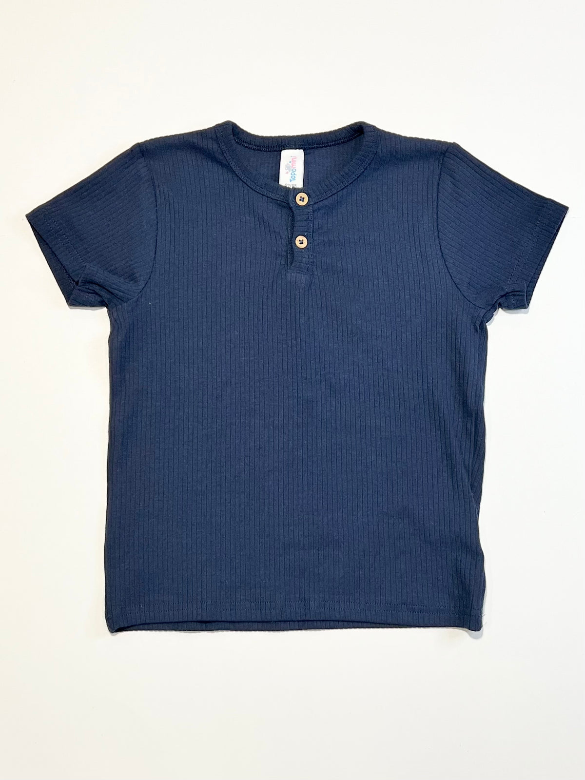 Ribbed henley tee - Size 2-3