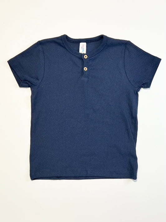Ribbed henley tee - Size 2-3