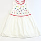 White embroidered dress - Size 2