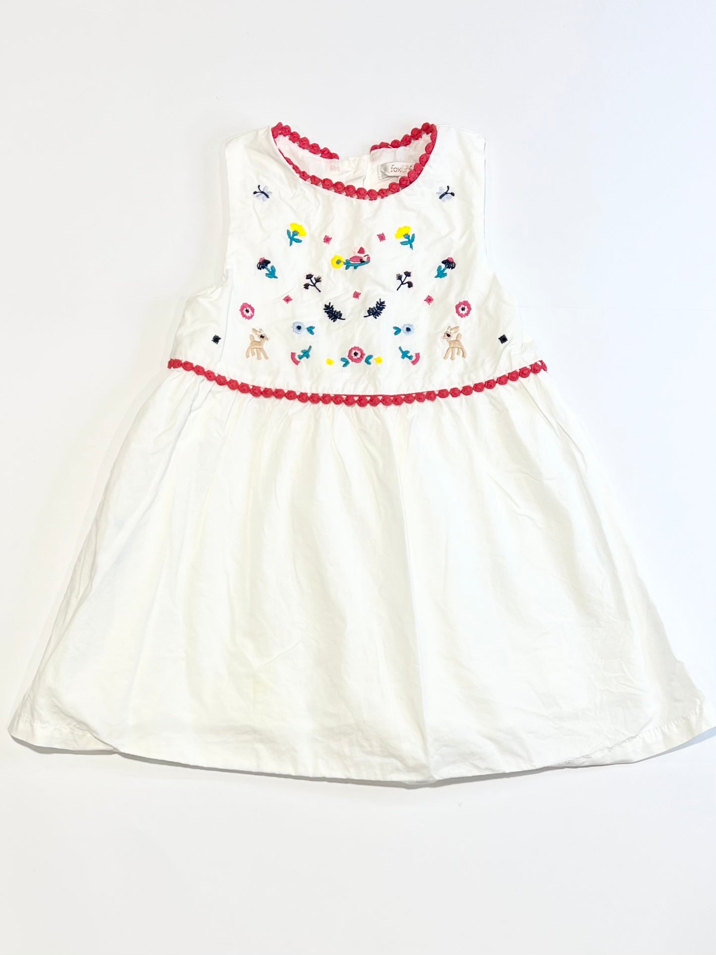 White embroidered dress - Size 2