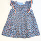 Blue strawberries dress - Size 2