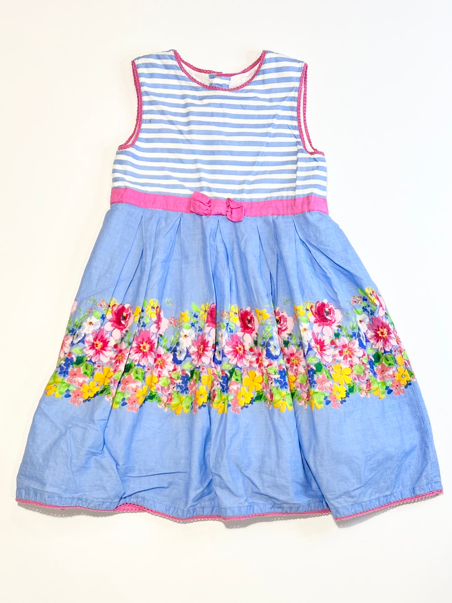 Striped floral dress - Size 2-3