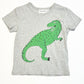 Grey t-rex tee - Size 2