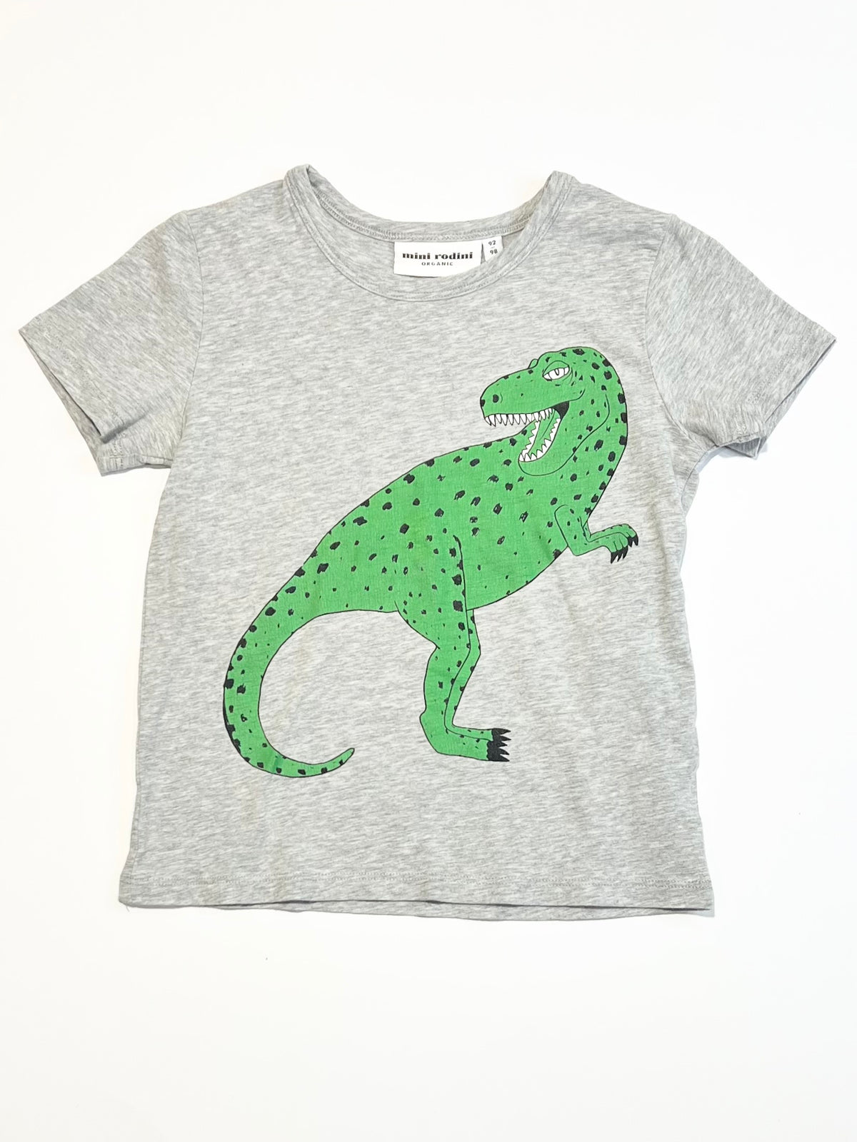 Grey t-rex tee - Size 2