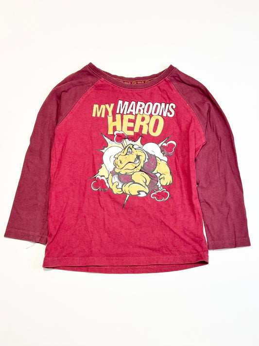 QLD Maroons top - Size 5