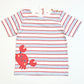 Striped crab tee brand new - Size 2
