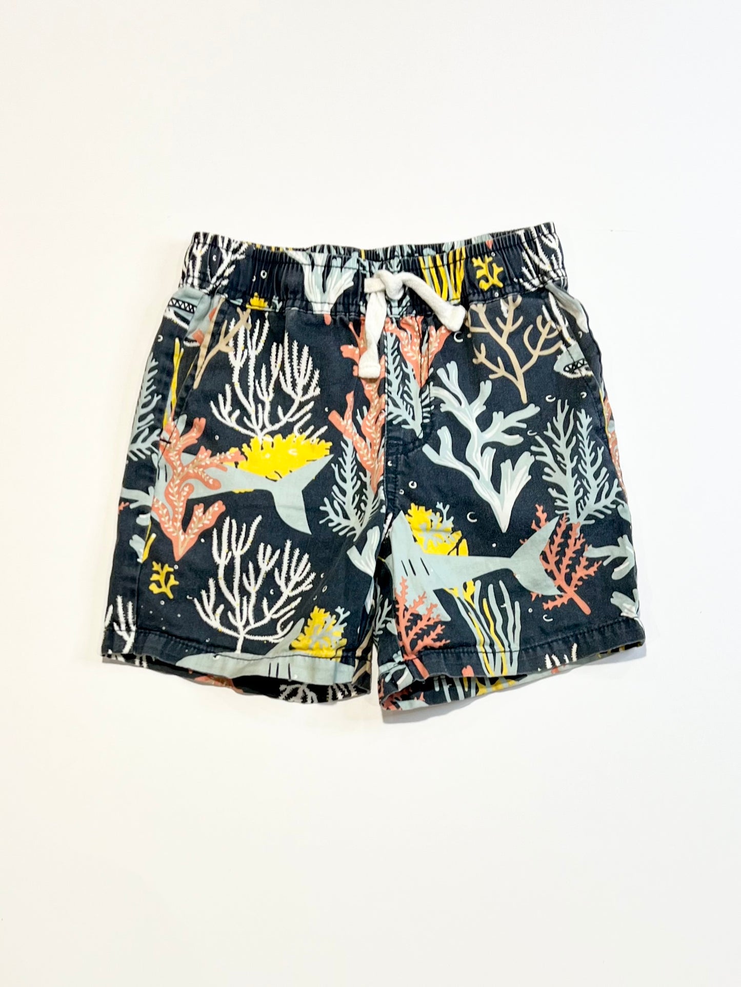 Navy coral shorts - Size 3